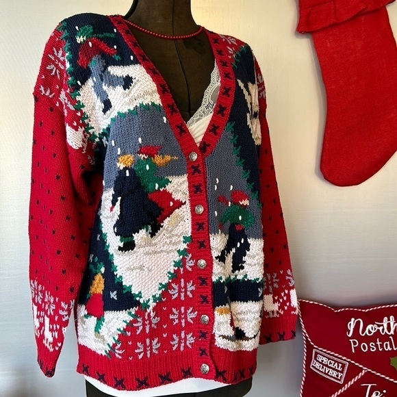 Signatures by northern isles knitted by hand winter wonderland Grannycore NWT - Picture 1 of 14